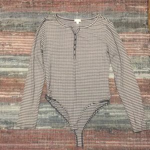 Stripe Knit Bodysuit